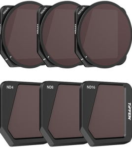 Tiffen 6-Filter ND/PL Kit for DJI Mavic 3 – ND4/ND6/ND8 + ND/PL Hybrid Drone Camera Lens Filter Set