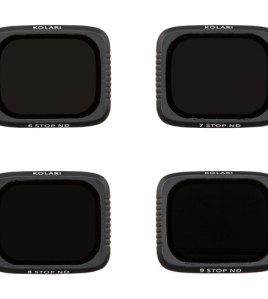 Kolari Vision ND 4-Filter Set for DJI Air 2S – 6–9 Stop ND64/ND128/ND256/ND512 Drone Camera Lens Filter Kit