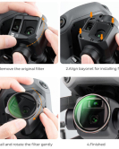 K&F Concept Nano-X VND2-32 Filter for DJI Mavic 3 & Mavic 3 Cine – Variable ND Drone Camera Lens Filter for Cinematic Control
