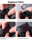K&F Concept ND32 Filter for DJI Avata – 5-Stop Neutral Density Drone Camera Lens Filter for Cinematic FPV