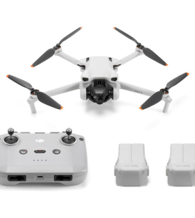 DJI Mini 3 Drone with RC-N1 Remote (Fly More Combo) – Lightweight 4K Camera Drone with Extended Flight Time & Smart Aerial Photography Kit