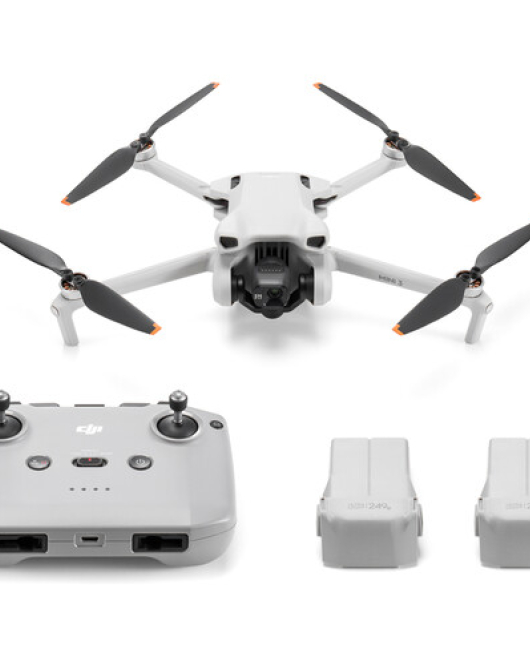 DJI Mini 3 Drone with RC-N1 Remote (Fly More Combo) – Lightweight 4K Camera Drone with Extended Flight Time & Smart Aerial Photography Kit