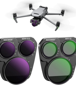 Neewer Variable ND Filter Set for DJI Mavic 3 Pro &amp; Mavic 3 Pro Cine (2-Pack) – Adjustable ND2–ND32 Drone Camera Filters for Cinematic Aerial Photography