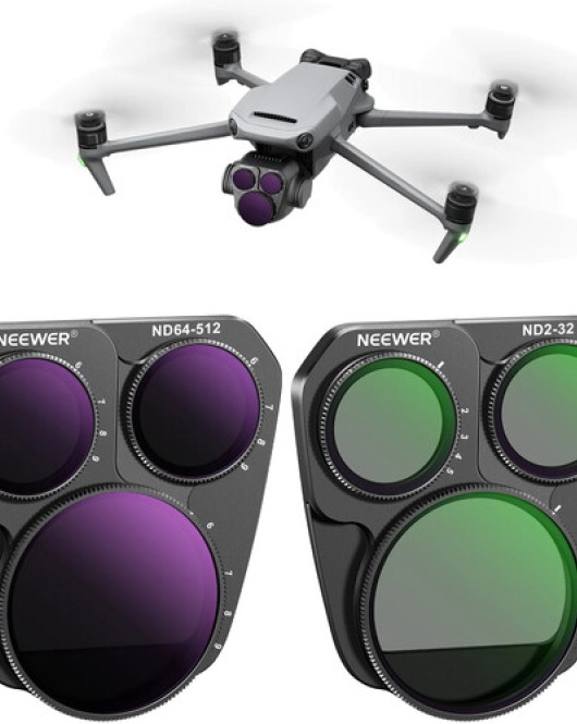 Neewer Variable ND Filter Set for DJI Mavic 3 Pro & Mavic 3 Pro Cine (2-Pack) – Adjustable ND2–ND32 Drone Camera Filters for Cinematic Aerial Photography