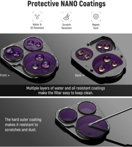 Neewer Variable ND Filter Set for DJI Mavic 3 Pro &amp; Mavic 3 Pro Cine (2-Pack) – Adjustable ND2–ND32 Drone Camera Filters for Cinematic Aerial Photography