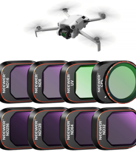 Neewer UV/CPL/ND Filter Set for DJI Mini 4 Pro (8-Pack) – Professional Drone Camera Lens Filter Kit for Cinematic Aerial Photography