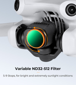 K&amp;F Concept Nano-X Series Filter Kit with Green Coating for DJI Mini 4 Pro (4-Pack) – Professional ND Drone Camera Filter Set for Cinematic Aerial Photography