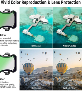 Neewer Snap-On Filter Set for DJI Avata 2 (6-Pack) – ND, CPL &amp; UV FPV Drone Camera Lens Filter Kit