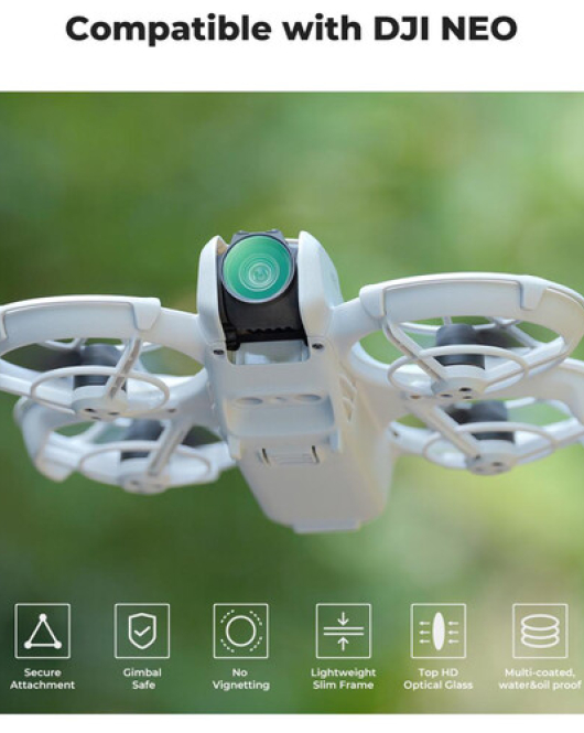 K&F Concept CPL Filter for DJI Neo Drone Camera Lens – Ultra-Light Polarizing Filter with 28 Multi-Layer Coating