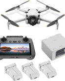 DJI Mini 4 Pro Drone with RC 2 & Travel Case Kit – 4K HDR Camera, Ultra-Light Foldable Drone with Smart Controller