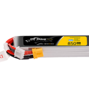 Tattu R-Line 850mAh 2S 7.6V HD 95C LiPo Long Pack Battery with XT30 Plug – High Performance FPV Racing Battery