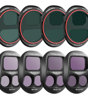 Freewell All-Day ND/PL Filter Set for DJI Mavic 4 Pro (8-Pack) – Hybrid ND Polarizer Drone Camera Lens Filters
