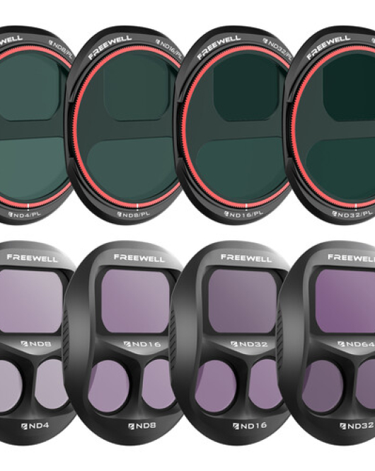 Freewell All-Day ND/PL Filter Set for DJI Mavic 4 Pro (8-Pack) – Hybrid ND Polarizer Drone Camera Lens Filters