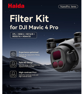 Haida NanoPro CPL/Split ND 5-Filter Kit for DJI Mavic 4 Pro – Professional Drone Camera Lens Filter Set