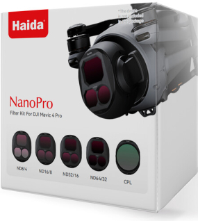 Haida NanoPro CPL/Split ND 5-Filter Kit for DJI Mavic 4 Pro – Professional Drone Camera Lens Filter Set
