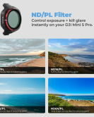 Freewell Mega 16-Filter Kit for DJI Mini 5 Pro – ND, CPL & Hybrid Drone Camera Lens Filter Set