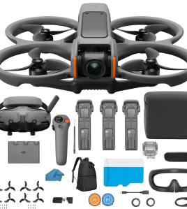DJI Avata 2 FPV Drone Fly More Combo (3 Batteries) with Hard Case &amp; Accessory Kit – 4K Stabilized Camera FPV Drone