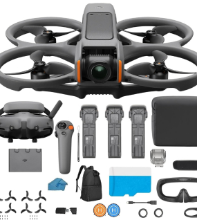 DJI Avata 2 FPV Drone Fly More Combo (3 Batteries) with Hard Case & Accessory Kit – 4K Stabilized Camera FPV Drone
