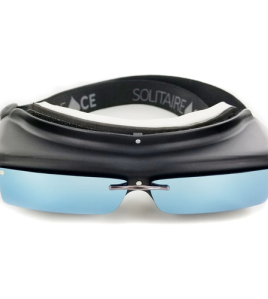 Rochester Optical Polarized Sun Shield for Solitaire Ace 2.0 VR Goggles – Ice Blue