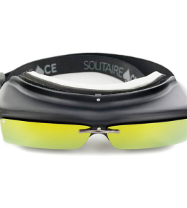 Rochester Optical Polarized Sun Shield for Solitaire Ace 2.0 VR Goggles – Gold