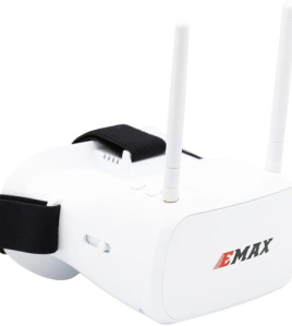EMAX Transporter FPV Goggles – 5.8GHz Wireless FPV Drone Goggles with Built-in DVR