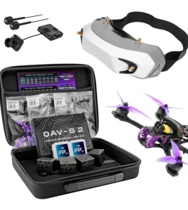 Beginner DIY FPV Drone Bundle – QAV-S 2 Bardwell SE 5” Frame with Fat Shark HDO+ Goggles &amp; Walksnail Avatar HD Pro System