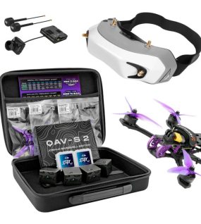 Beginner DIY FPV Drone Bundle – QAV-S 2 Bardwell SE 5” Frame with Fat Shark HDO+ Goggles & Walksnail Avatar HD Pro System