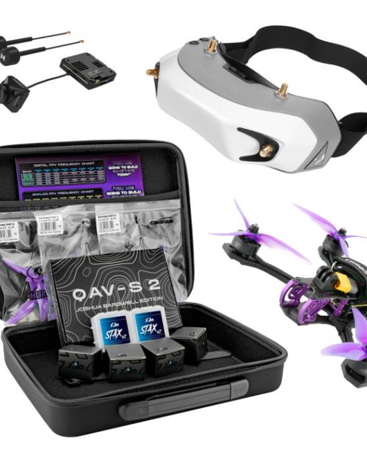 Beginner DIY FPV Drone Bundle – QAV-S 2 Bardwell SE 5” Frame with Fat Shark HDO+ Goggles & Walksnail Avatar HD Pro System