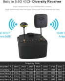 EV800D 5.8GHz 40CH Diversity FPV Goggles with DVR