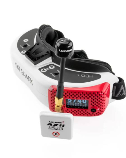 Ultimate FPV Bundle V2 – Fat Shark HDO+ FPV Goggles with rapidFIRE Receiver & Lumenier AXII 2 Diversity Antennas