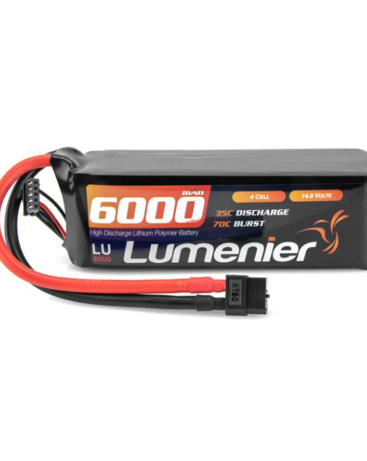 Lumenier 6000mAh 4S 35C LiPo Battery – XT60 High Capacity FPV Drone Battery