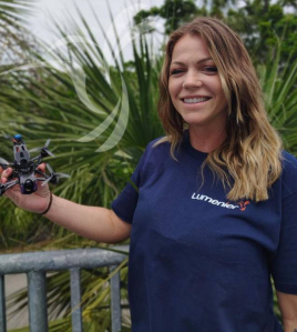 Lumenier T-Shirt – Navy Blue FPV Drone Pilot Apparel