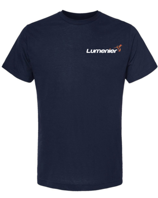 Lumenier T-Shirt – Navy Blue FPV Drone Pilot Apparel