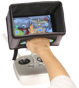 Hoodman HAV1 Drone Aviator Hood for iPad mini &amp; DJI CrystalSky 7.85 Inch