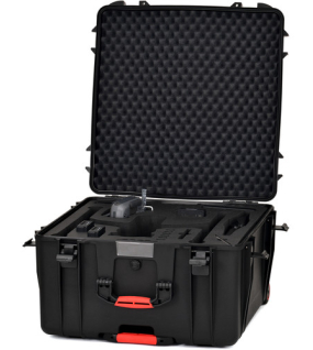 HPRC Wheeled Hard Case with Foam for DJI Inspire 2 – Rugged Travel and Protective Drone Case