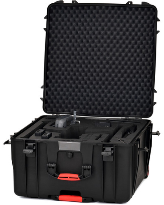 HPRC Wheeled Hard Case with Foam for DJI Inspire 2 – Rugged Travel and Protective Drone Case