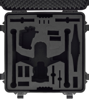 HPRC Wheeled Hard Case with Foam for DJI Inspire 2 – Rugged Travel and Protective Drone Case