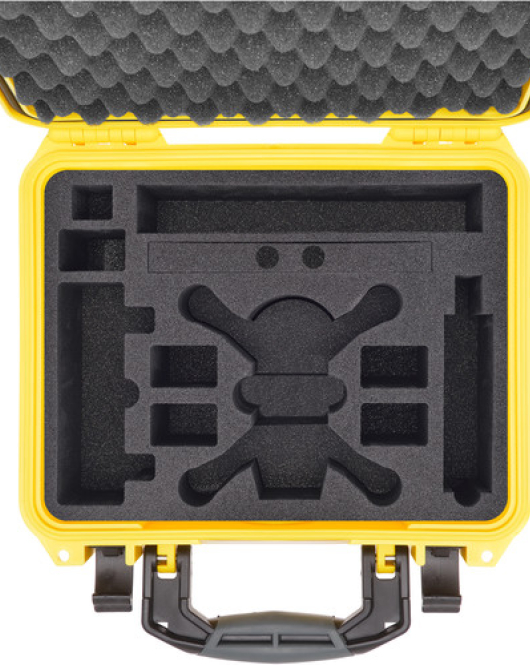 HPRC SPK2300 Hard-Shell Case for DJI Spark Fly More Combo – Yellow | Protective Travel Drone Case