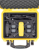 HPRC SPK2300 Hard-Shell Case for DJI Spark Fly More Combo – Yellow | Protective Travel Drone Case