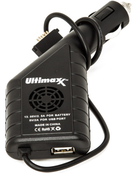 Ultimaxx Car Charger for DJI Spark Battery – Portable 12V/24V Vehicle Charger