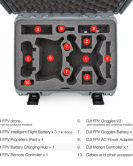 Nanuk 925 Hard Case for DJI FPV Drone System – Silver | Rugged Waterproof Travel Drone Case