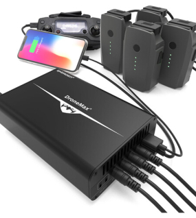 ENERGEN DroneMax Charger for 4× DJI Mavic Pro & Mavic Pro Platinum Batteries – Multi-Battery Fast Charging Hub