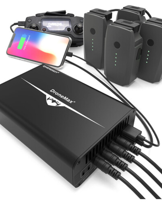 ENERGEN DroneMax Charger for 4× DJI Mavic Pro & Mavic Pro Platinum Batteries – Multi-Battery Fast Charging Hub