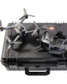 Drone Hangar Case with Custom Foam for DJI FPV Quadcopter with Fly More Kit – Rugged Protective Travel Drone Case