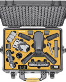 HPRC 2600 Series Hard-Shell Case for DJI Mavic 3 Pro Cine & Mini 4 Pro – Rugged Waterproof Travel Drone Case