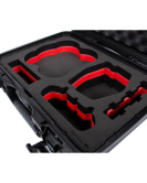 Foama Waterproof Carry-On Hard Shell Case for DJI Avata 2 Fly More Combo – Black/Red | Rugged Travel Drone Case
