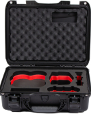 Foama Waterproof Carry-On Hard Shell Case for DJI Avata 2 Fly More Combo – Black/Red | Rugged Travel Drone Case