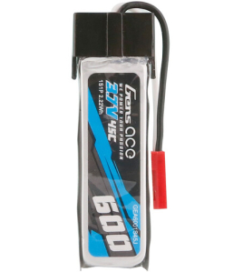 Gens Ace 600mAh 1S 45C 3.7V LiPo Battery Pack with JST-SYP Plug – High Performance Micro Drone Battery