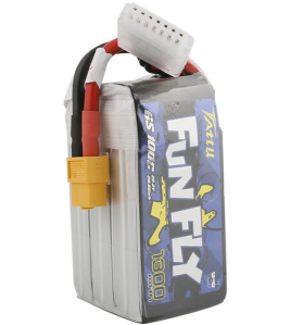 Tattu Funfly 1300mAh 6S 100C 22.2V LiPo Battery with XT60 Plug for FPV Racing &amp; Freestyle Drones