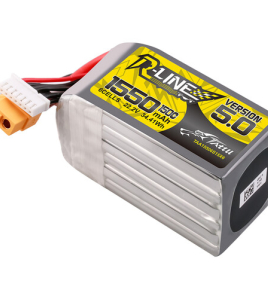 Tattu R-Line 1550mAh 6S 22.2V LiPo Battery Pack XT60 V5.0 – High Performance FPV Racing Drone Battery